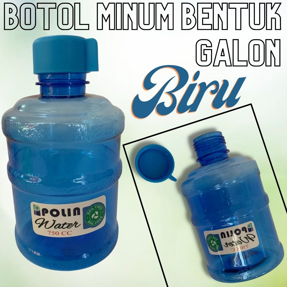 Botol Minum Galon - Botol Minum Plastik Galon - Botol Air Minum Galon Plastik BPA FREE 750ML