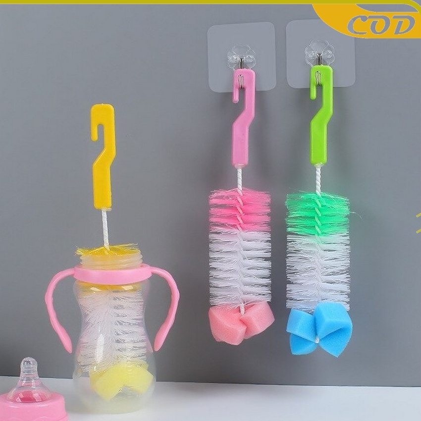 Sikat Botol Susu Bayi 2in1 Pembersih botol minum dan botol susu