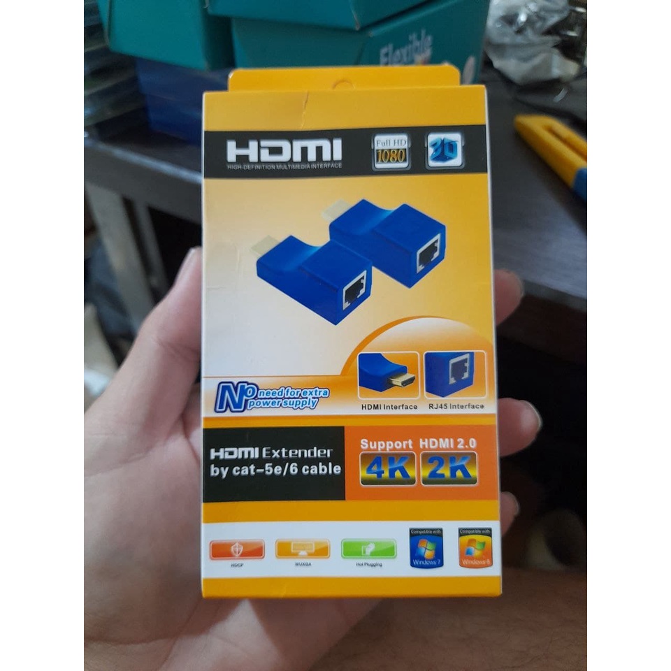 HDMI to Lan (perpanjang HDMI dengan Kabel Lan)