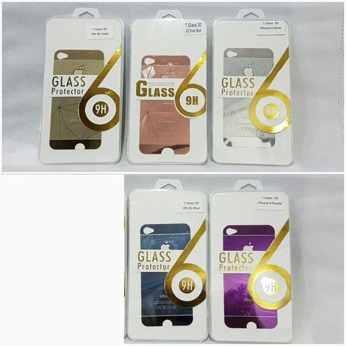 iPhone 4 Tempered Glass 3D iPhone4 4G 4S Front+Back