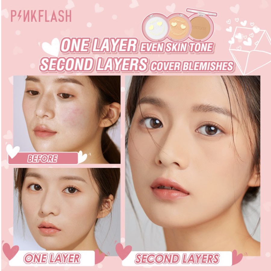 [ PINKFLASH ] OhMySelf Pressed Powder Long-lasting Matte Lightweight Oil Control Special Edition