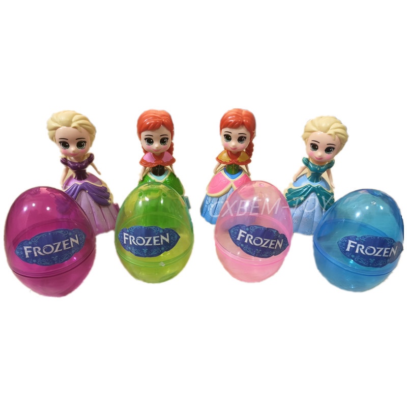 Mainan Boneka Action Figure Disney Frozen Princess Elsa Anna Bahan PVC Untuk Anak Perempuan