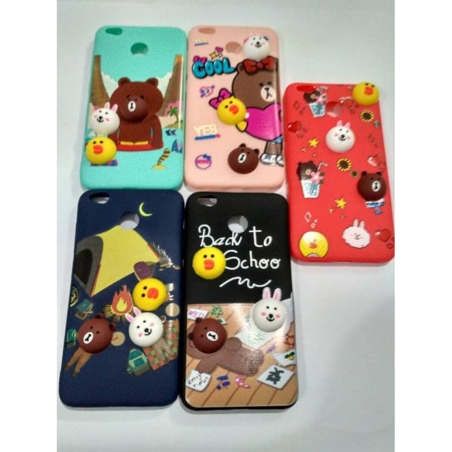 CASE TIMBUL 3D XIOMI REDMI 4X XIOMI SOFTCASE CASING COVER HP