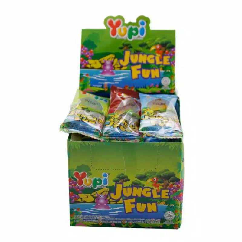 Permen Yupi Jungle Fun box isi 24 pcs