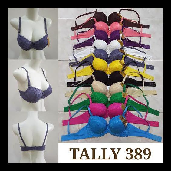 Bh Bra Brokat Push Up Bra Tally 389 Murah - Cream, 38