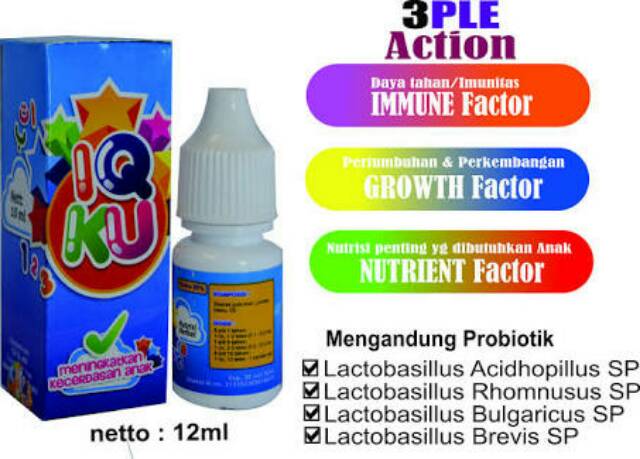 100.000 hrg reseller BUY 2 GET 1 FREE* IQKU VITAMIN MADU HERBAL UTK KCRDSN ANAK BAYI 35ML IQ KU LAKU