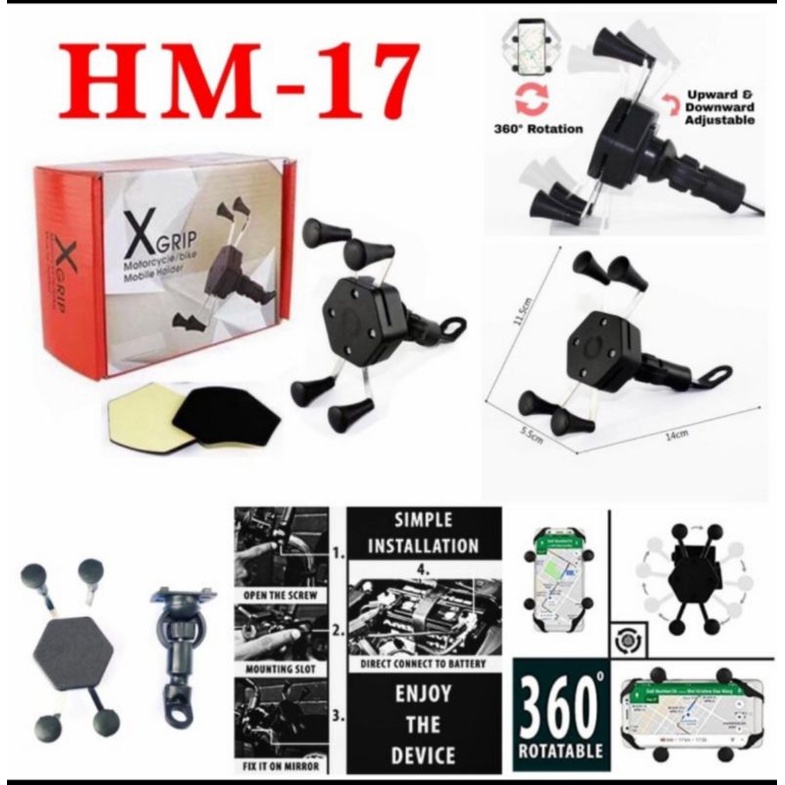 Holder Motor spion X-grip/Holder HM-17