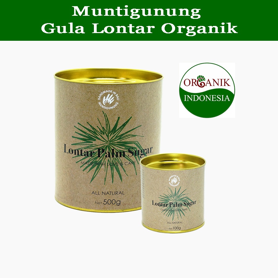 

MUNTIGUNUNG Gula Organik Lontar 500 gr / 100 gr