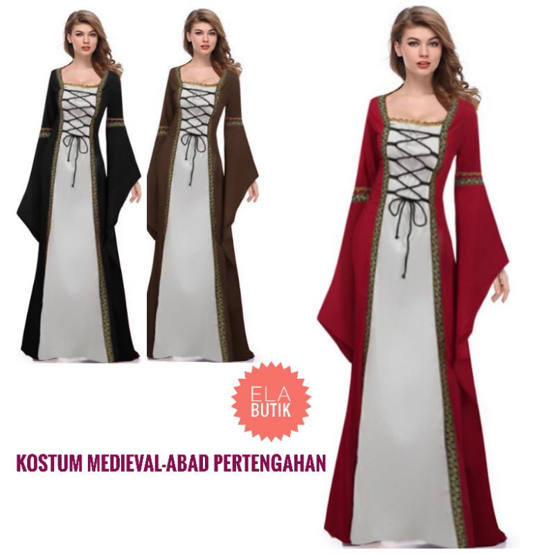 kostum medieval princess-renaissance-kostum dewasa-halloween