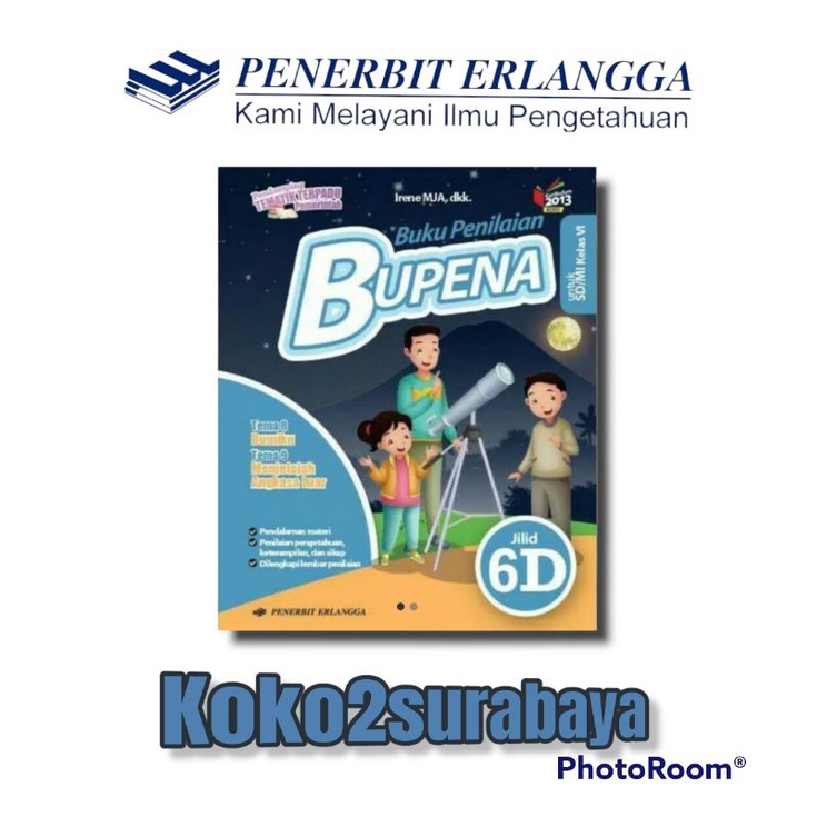 BUKU BUPENA SD KELAS 6D ERLANGGA