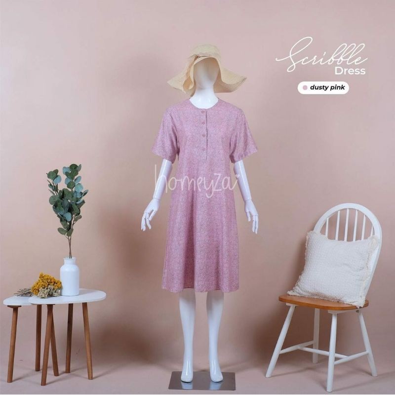 Scrible Home Dress / Daily Dress / Daster by Homeyza