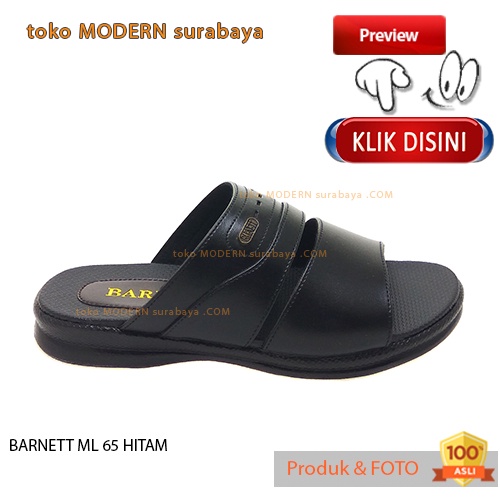 BARNETT ML 65 HITAM sandal pria casual slide