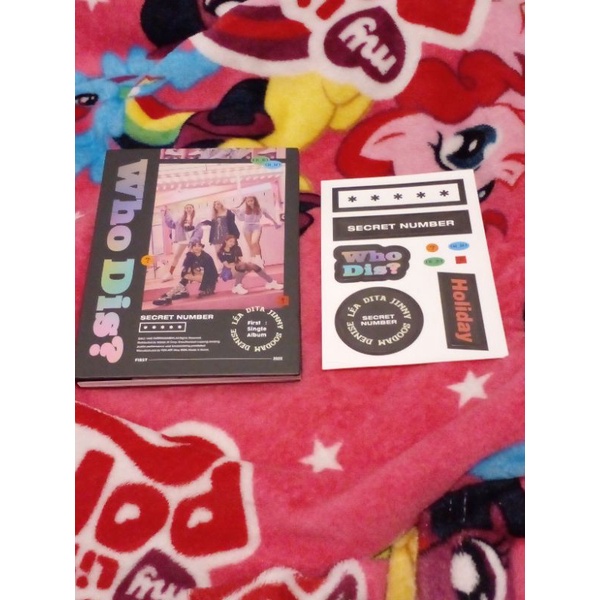 Album only Sticker secret number who dis