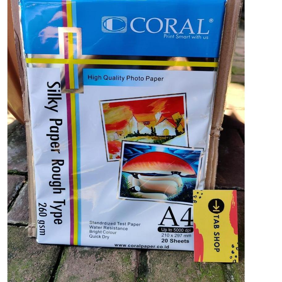 

パ CORAL SILKY PAPER ROUGH TYPE A4 260 GSM 20 SHEETS Terjangkau
