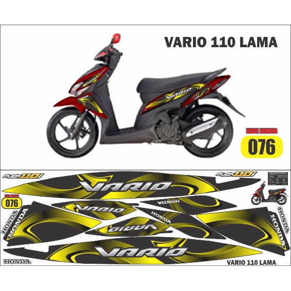 STRIPING VARIO LAMA / LAMA / STOCK DECAL ICON / STIKER VARIO 110 LAMA / STICKER VARIO 110 KARBU