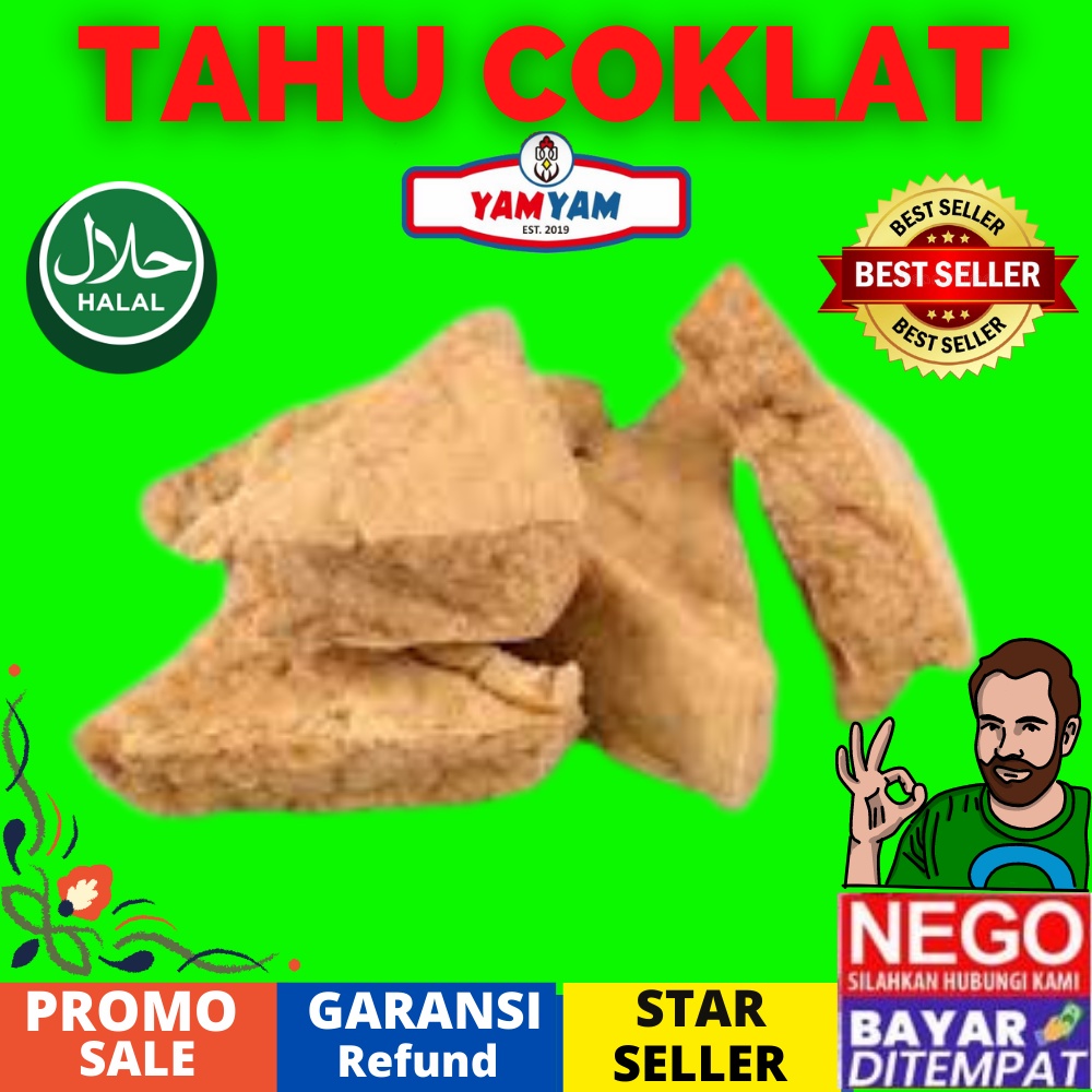 Jual Tahu Coklat Tau Cokelat Isi 10 Tahu Segitiga Grade Super Jumbo