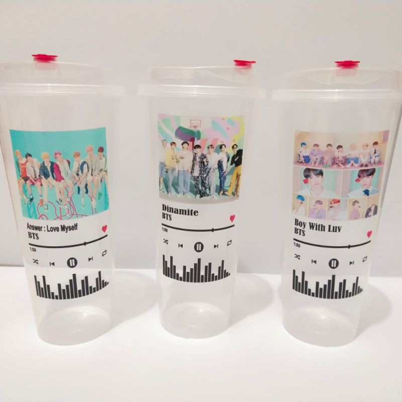 Botol Minum Reusable Cup Kpop Kekinian