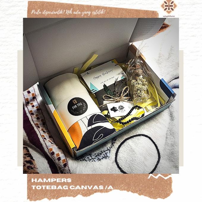 

Sale!!! 1 Set Package Hampers + Totebag Tropical Nordic Gift Wisuda Ulangtahun - Paling Diminati