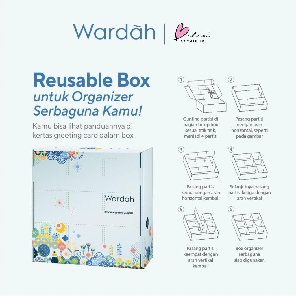 ❤ BELIA ❤ WARDAH Lightening Hampers Ramadhan Untuk Mencerahkan 1 Box | Serum Ampole, Day Cream, Micellar Gentle Wash, Face Mist, Gentle Exfoliator | BPOM