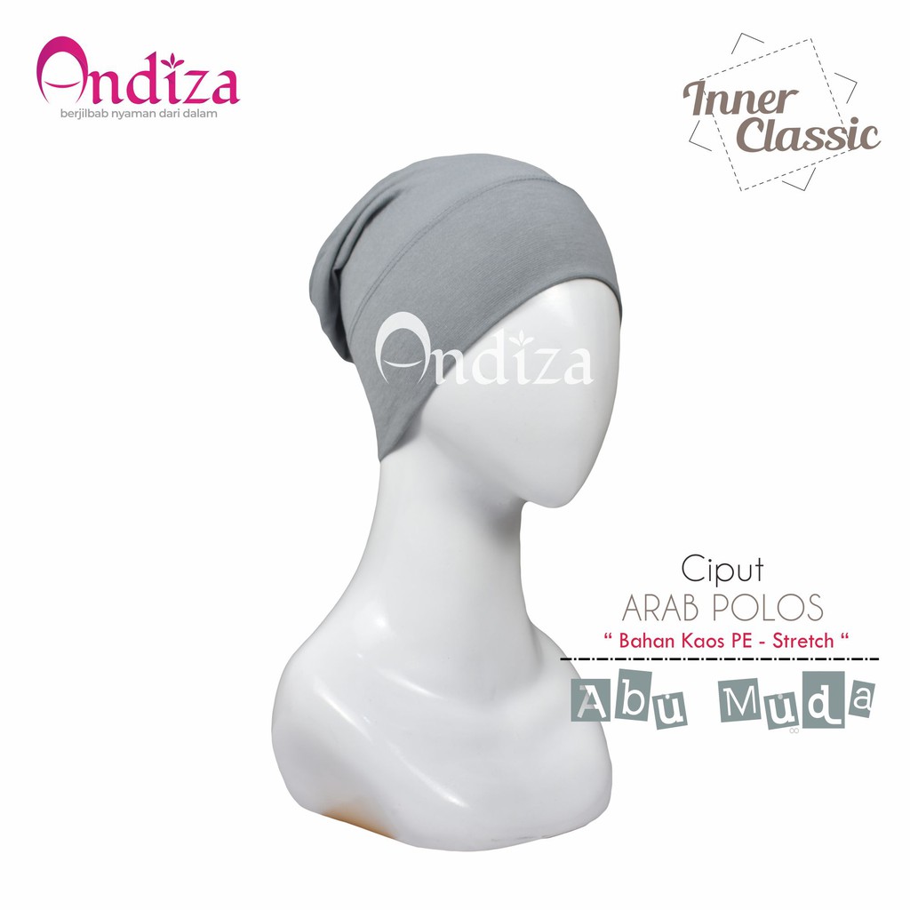 INNER ARAB CLASSIC CIPUT POLOS  KERUT WARNA  ABU  MUDA  