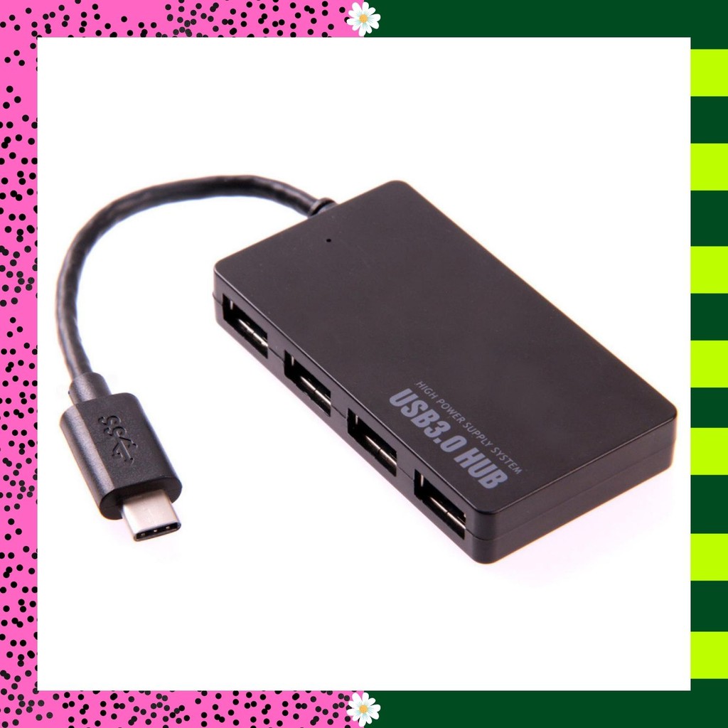 USB HUB - Adapter Type C - Adaptor Type C - USB HUB USB Type C to USB 3.0 Hub Adapter 4 Port