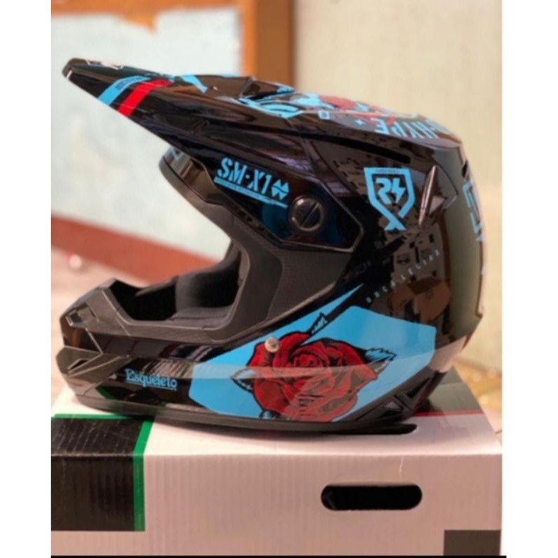 Helm cross ORCA black flower