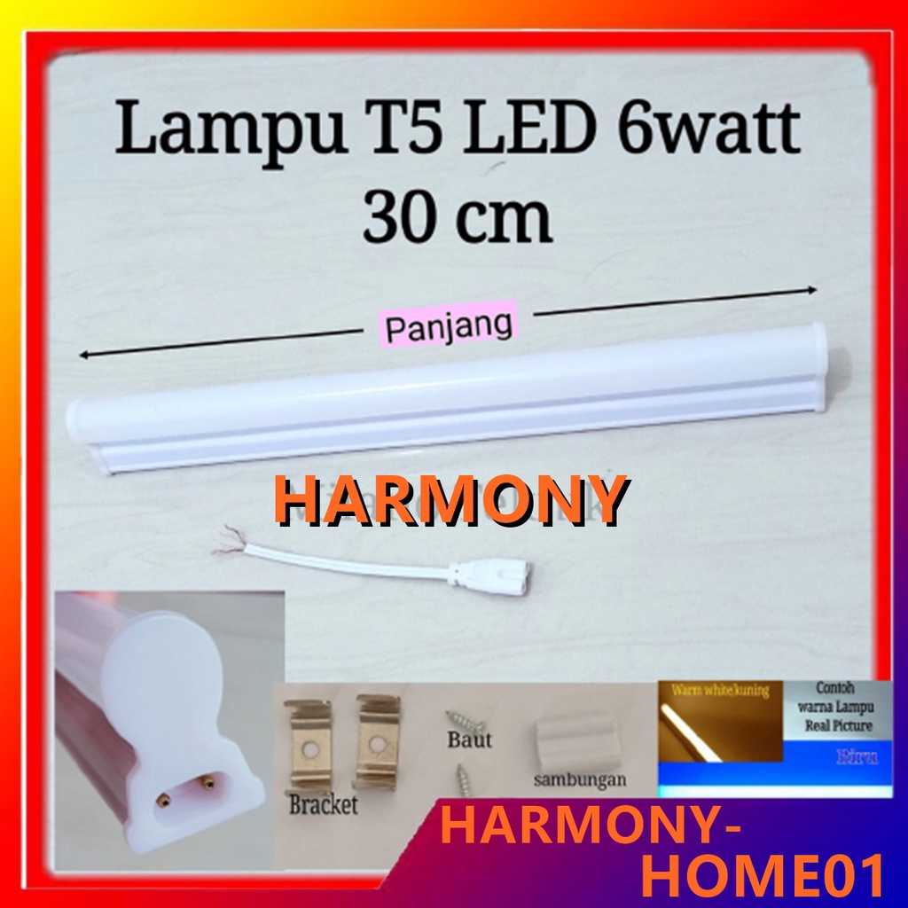 Lampu T5 LED 15 watt 15w 15watt - 90cm Lampu Neon LED-Lampu Etalase PANJANG 90CM-PUTIH