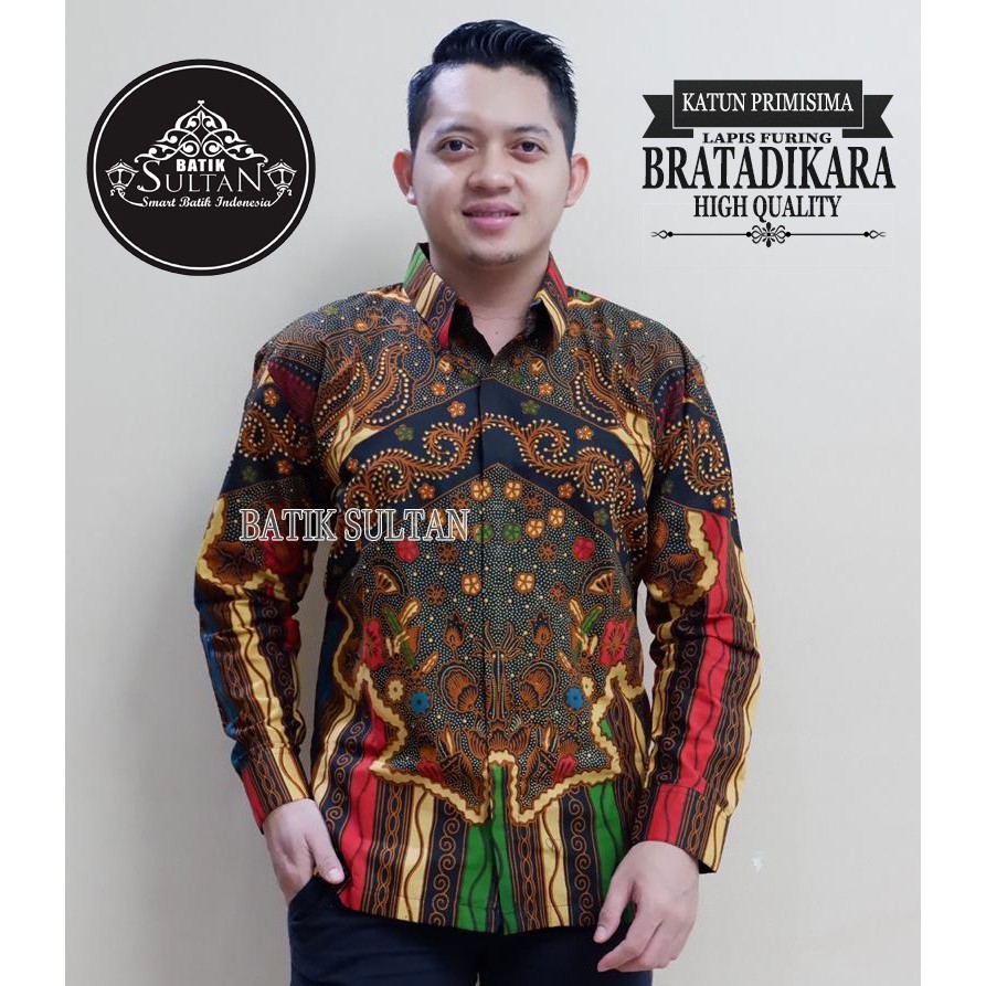 Bratadikara Kemeja Batik Pria Panjang Full Furing by Batik Sultan