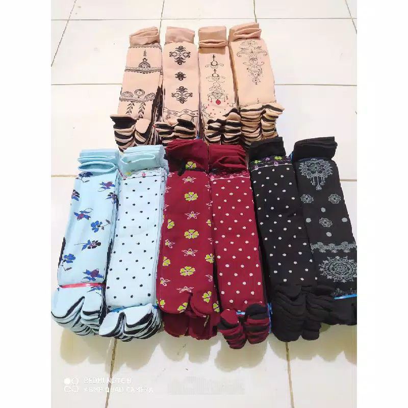 NEW KAUS KAKI JEMPOL MOTIF / kauskaki muslimah / kaoskaki / kauskaki motif / kaos kaki