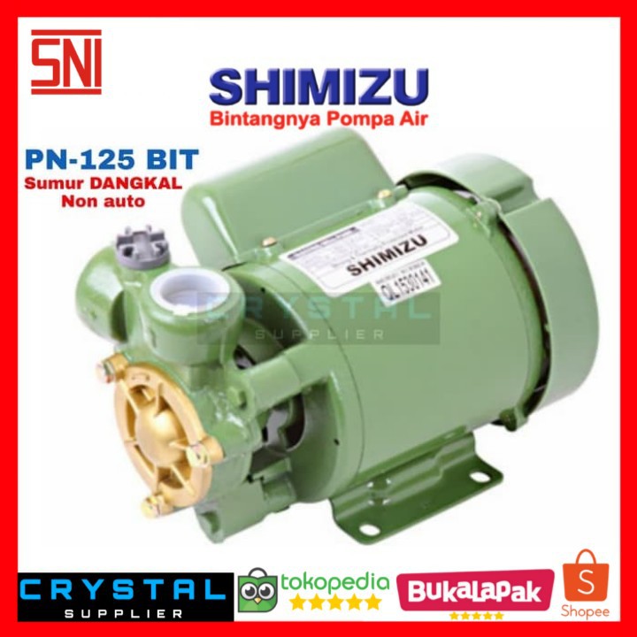 Pompa Air Shimizu Pn 125 Bit Pn125bit Sumur Dangkal Manual 125 Watt Shopee Indonesia