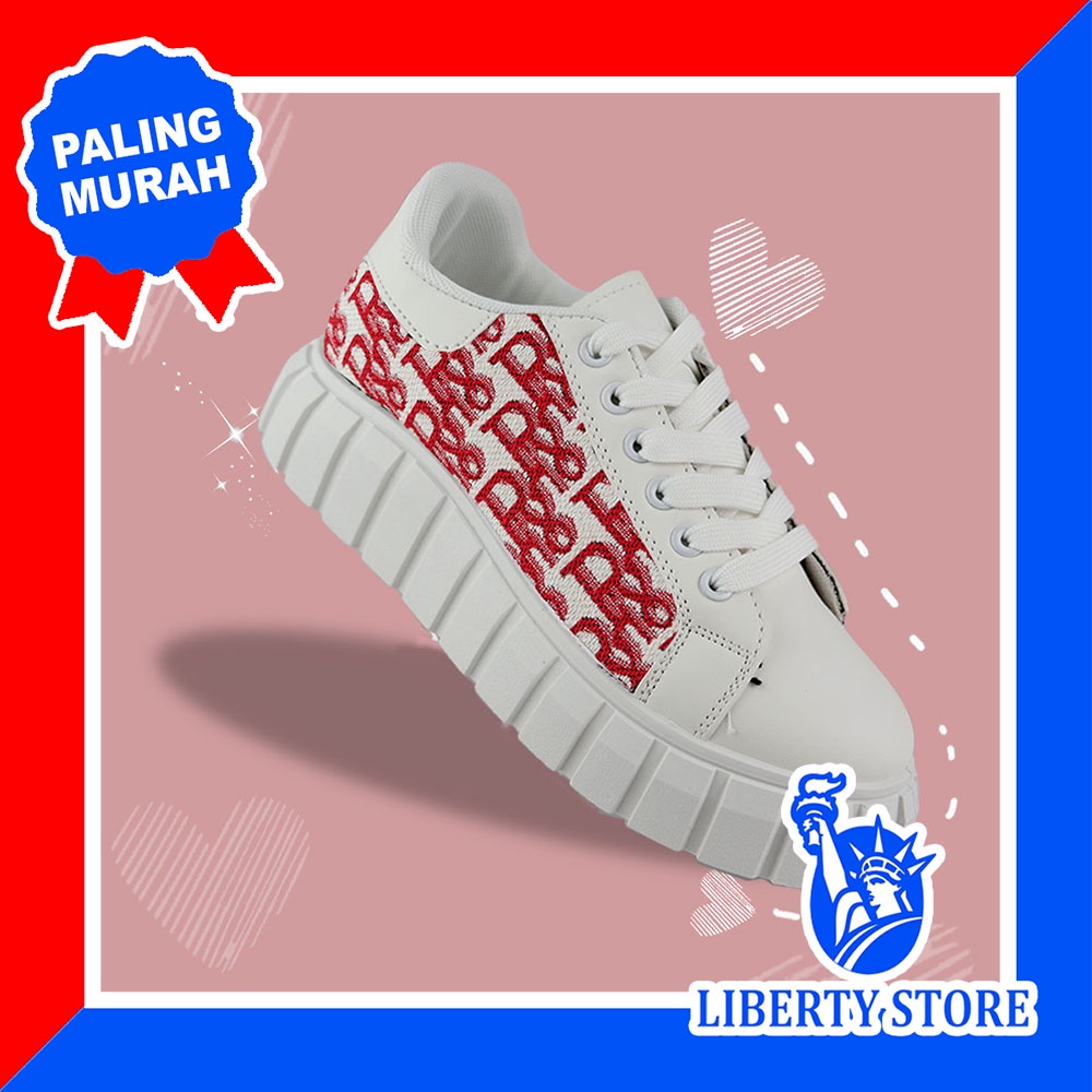 Sepatu Sneakers Wanita Dewasa IMPORT CASUAL M&amp;M K803