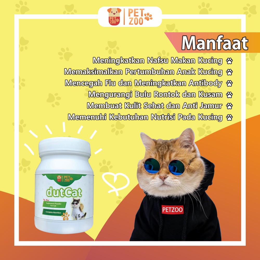 [D10] PENGGEMUK KUCING VITAMIN NAFSU MAKAN KUCING CAT FOOD MAKANAN KUCING OBAT KUCING JAMUR DUTCAT