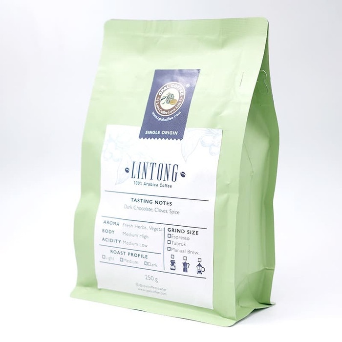 

vd201r Opal Coffee - Lintong Arabica Roasted Beans 250G Ds20X11