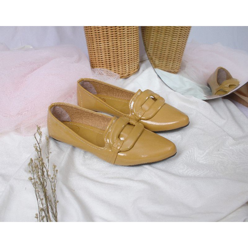 Mym2m Dilian Sepatu Flat Wanita Balet Flatshoes Sol karet