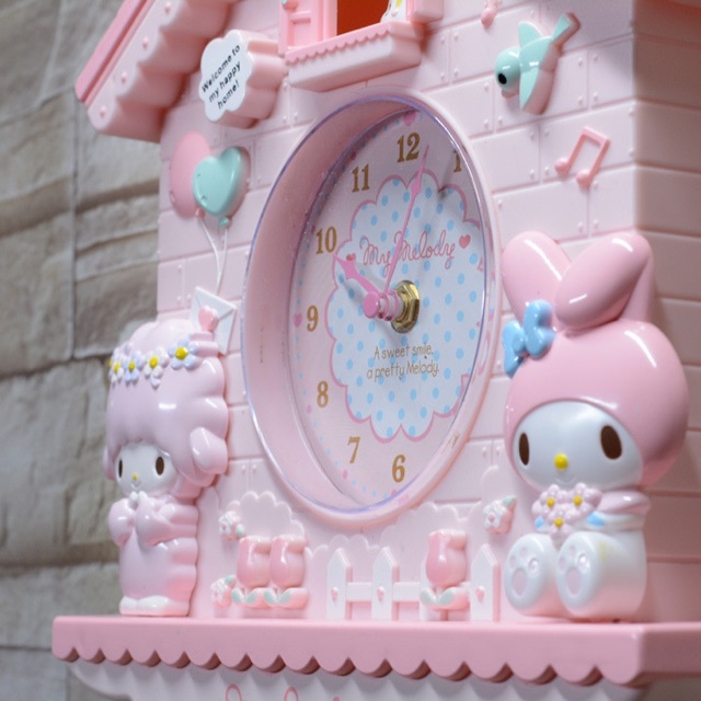 Jam dinding Bandul Goyang Hello kitty / my Melody / Twin Stars