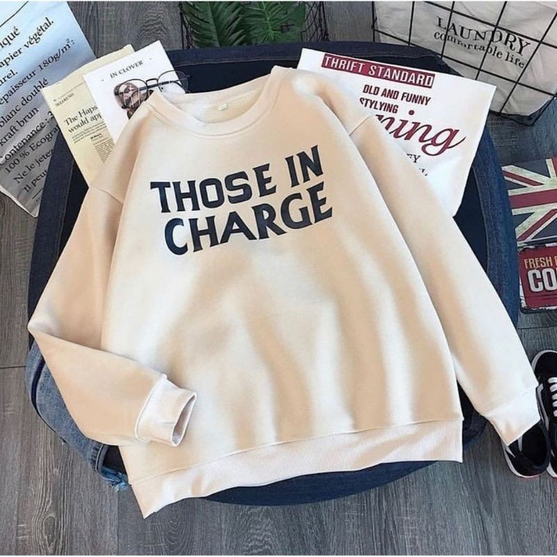 Those in charge sweater pakaian wanita fashion remaja