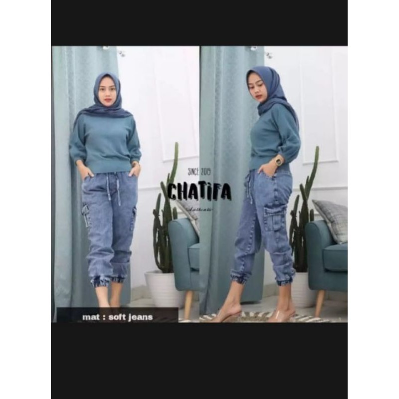 CELANA WANITA CARGO JEANS //CELANA CARGO TALI//CELANA JEANS ukuran ALLSIZE fit to XL