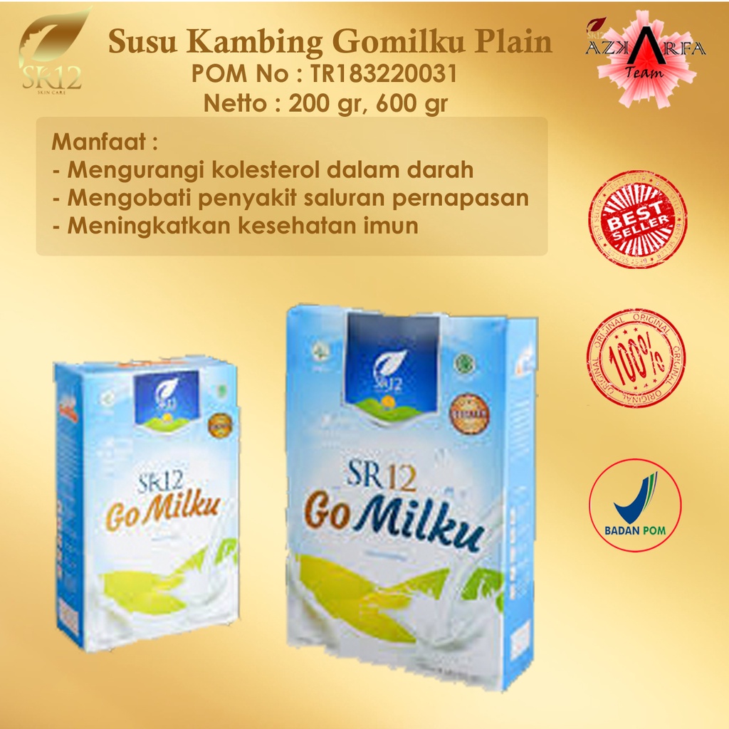 

minuman susu kambing Go Milku Plain SR12