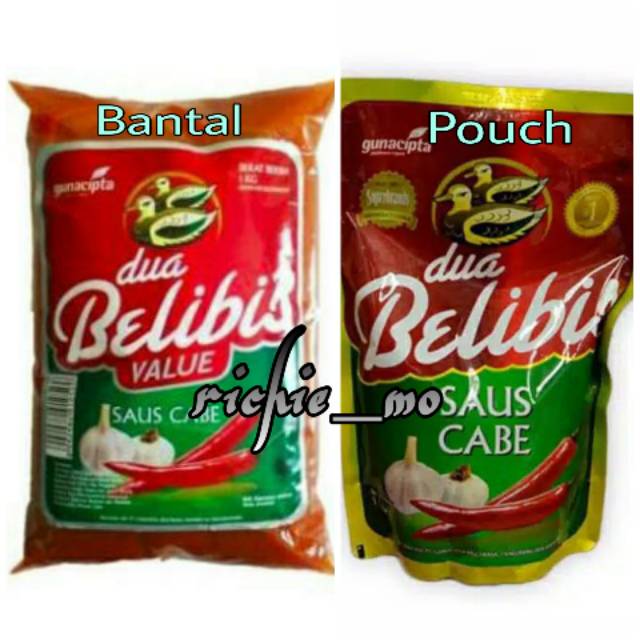 

Refil Saus Sambal/ Saus Cabe Dua Belibis 1 Kg Pouch/ Bantal