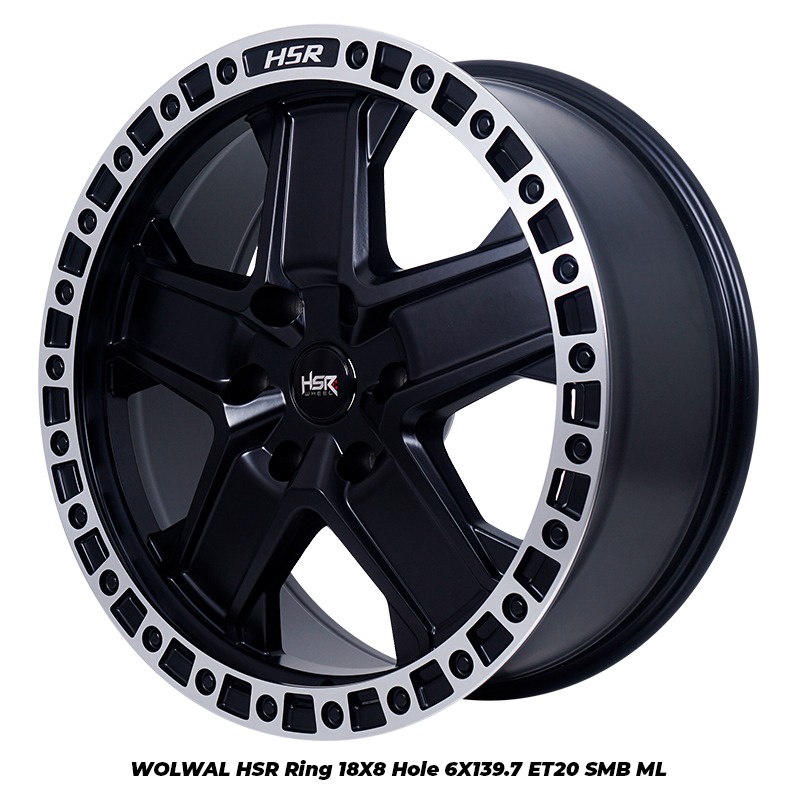 Velg Mobil HSR WOLWAL Ring 18 Model Baru Velg Offroad Pajero Fortuner Ranger MUX