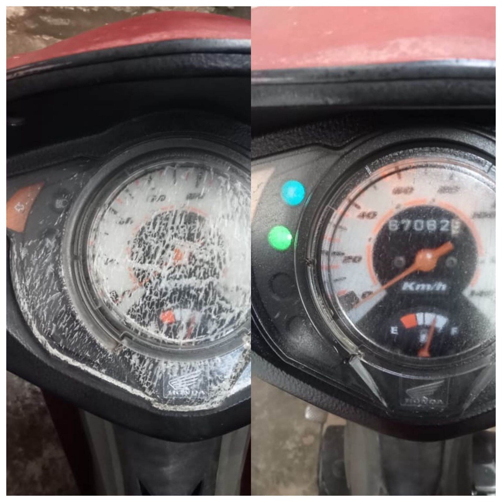 PENGHILANG RETAK SPEEDO METER ISI 30 ML PEMBERSIH RETAK SPEEDO METER PERAWATAN MOTOR