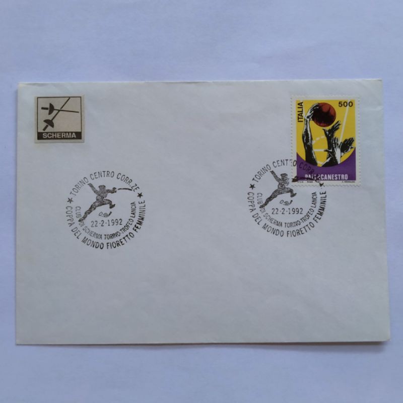 

First Day Cover perangko Italia 1992