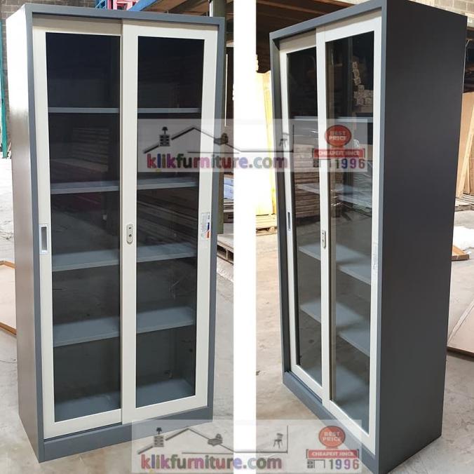 

BISA BAYAR DITEMPAT Lemari Arsip Filing Cabinet Besi Pintu Sliding Kaca FC 2001 SPECIAL Kode 1320