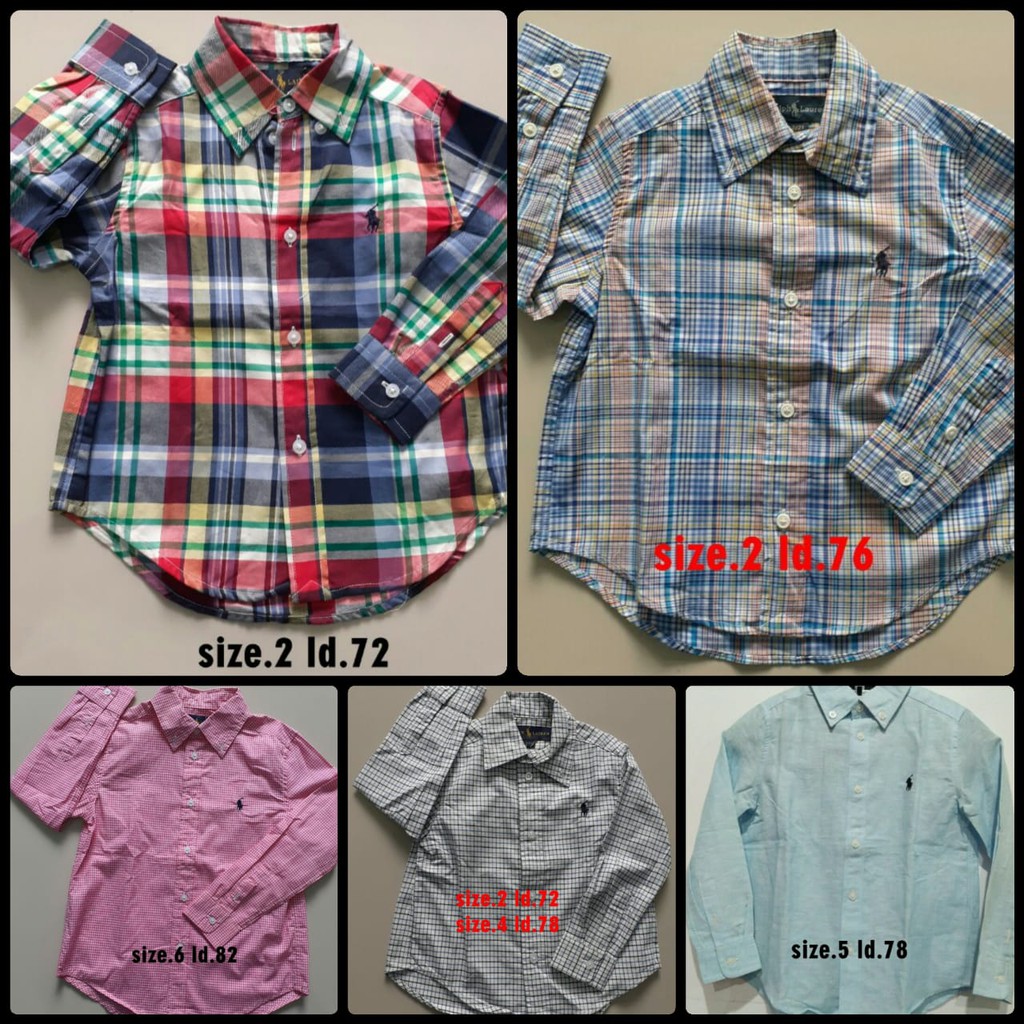 Kemeja Anak Laki laki Boy Polo Ralph Lauren Original Kemeja Anak Laki laki Boy Polo Ralph Lauren Original