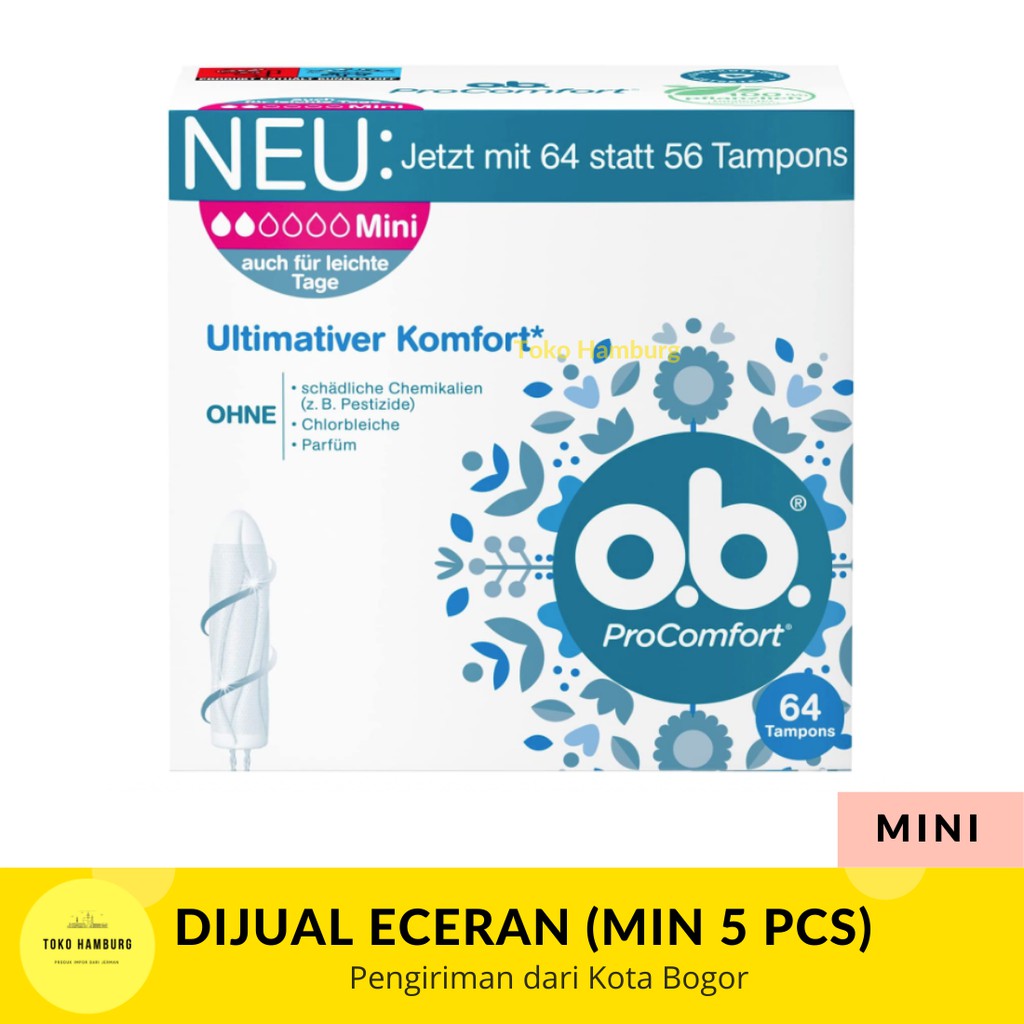TAMPON OB PRO COMFORT MINI ECERAN MINIMUM 5 TAMPON