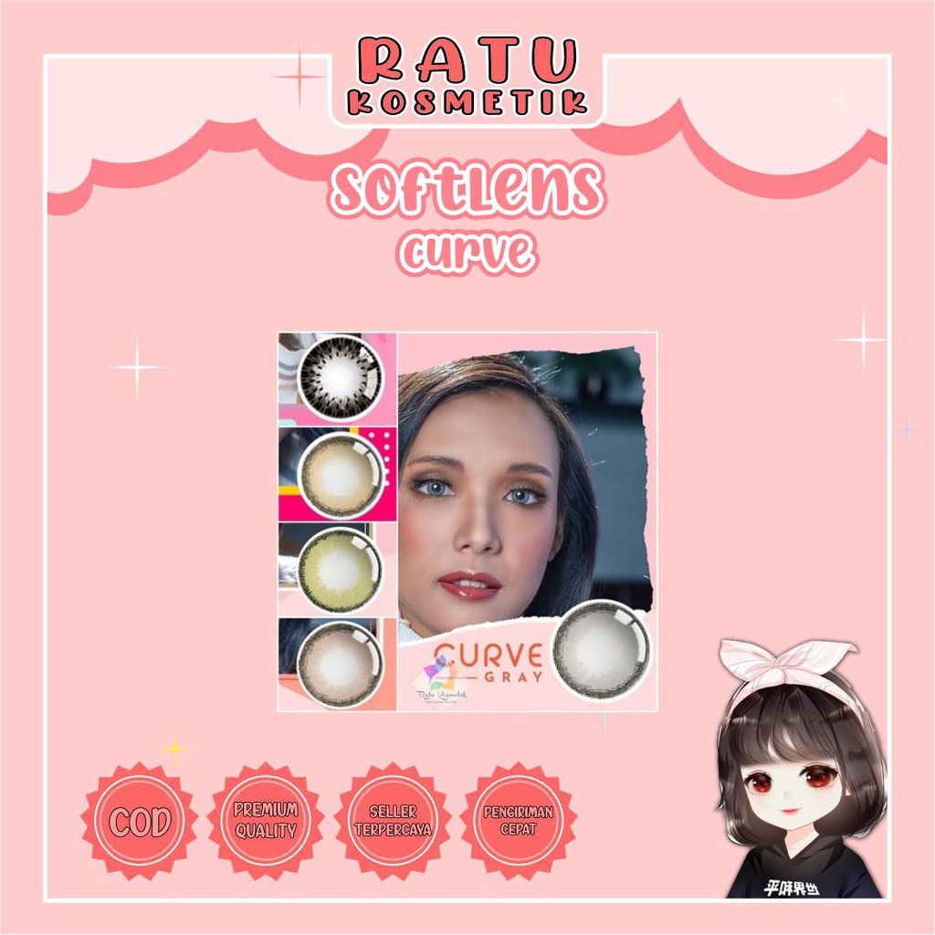 ❤ RATU ❤ Softlens Curve Normal | Soflens Curve By Irislab Big Eyes Dia 14.4mm