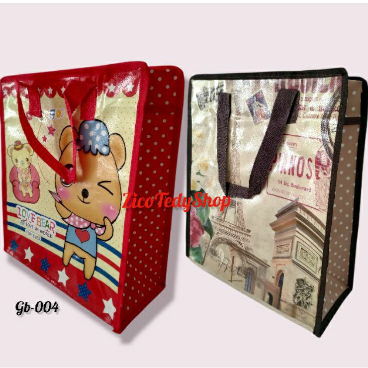 

Tas Karung Fancy 28x32/Goodie bag ulang tahun / Tas bingkisan /tote bag