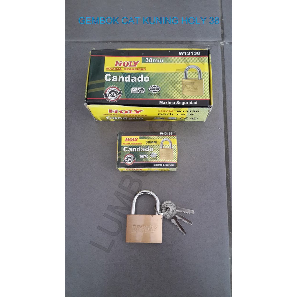 

GEMBOK CAT KUNING HOLY 38/40