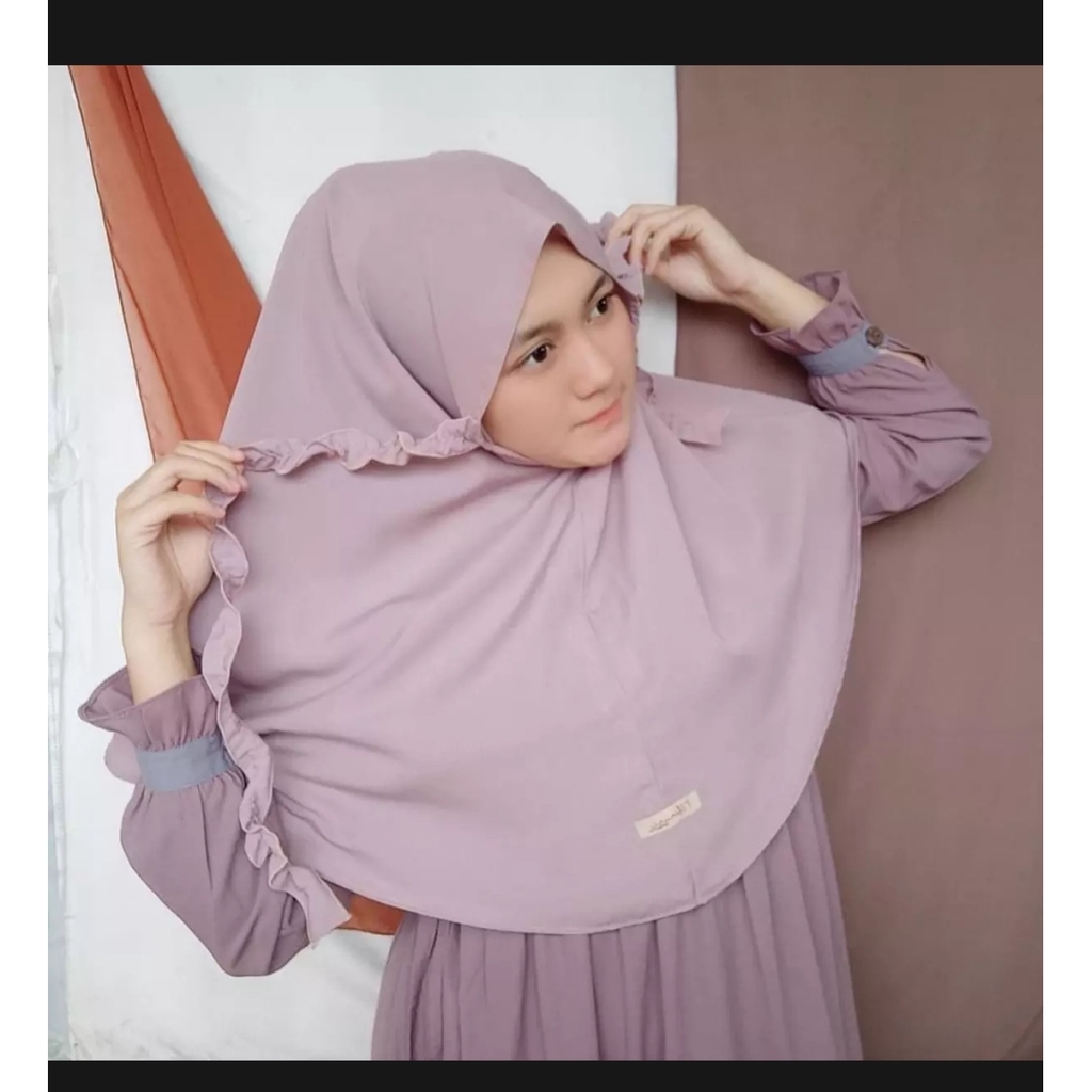 Jilbab bergo Maryam kriwil aulia diamond / bergo tali non pet Hijab