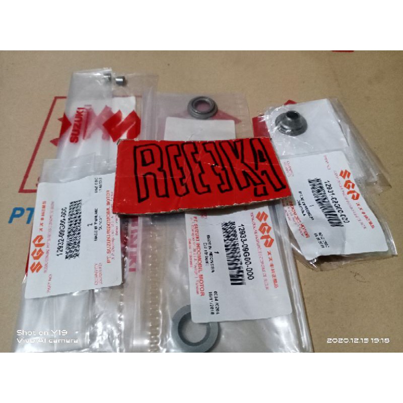 100%ORIGINAL SET DUDUKAN RUMAH KUKU KLEP RING PER KLEP SUZUKI SMASH SHOGUN R 125 SGP ASLI ORISINIL